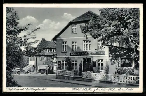 AK Fallingbostel, am Hotel Fallingbosteler Hof