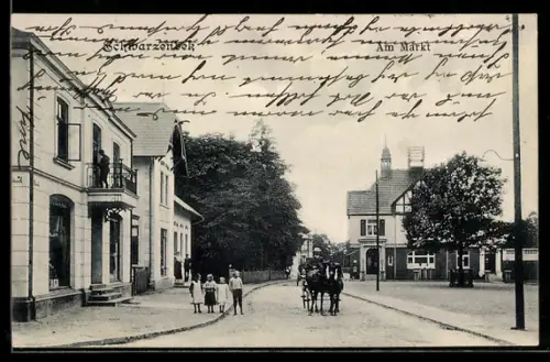 AK Schwarzenbek, Strassenpartie am Markt
