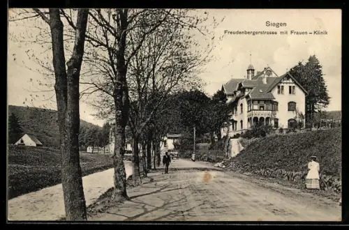 AK Siegen, Freudenbergerstrasse mit Frauen-Klinik