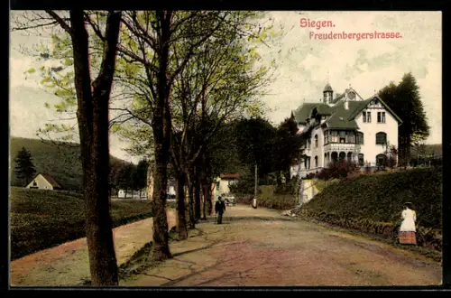 AK Siegen, Freudenbergerstrasse mit Frauen-Klinik