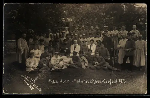 AK Crefeld, Res.-Laz.-Antoniushaus, 1916