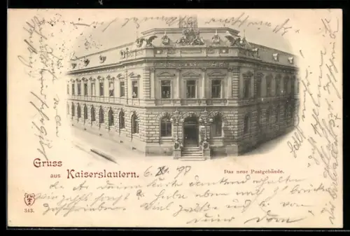 AK Kaiserslautern, Das neue Postgebäude