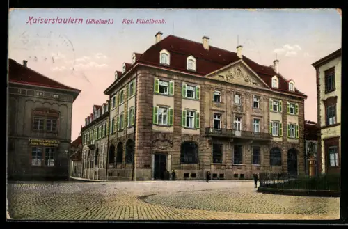AK Kaiserslautern /Rheinpfl., Kgl. Filialbank