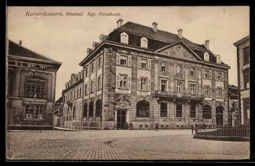 AK Kaiserslautern /Rheinpf., Kgl. Filialbank
