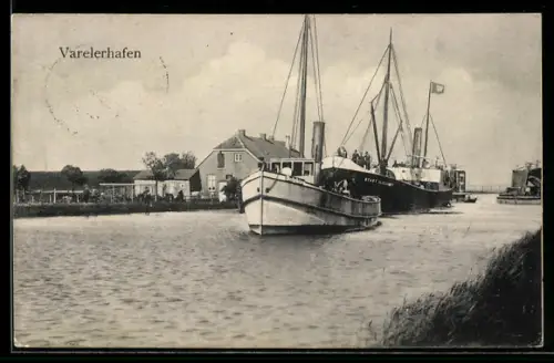 AK Varel, Schiffe im Hafen
