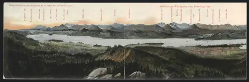 Klapp-AK Klagenfurt, Wörthersee Panorama