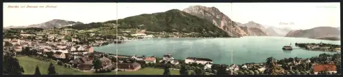 Klapp-AK Gmunden am Traunsee, Gmunden und Traunsee von Hochkogl