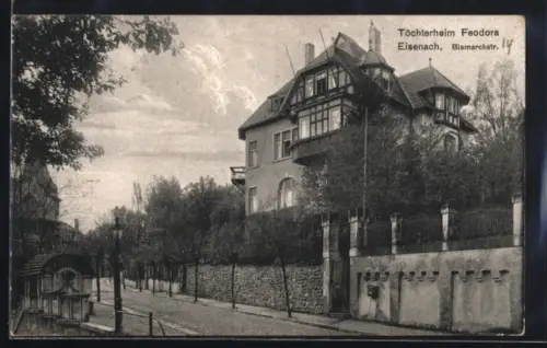 AK Eisenach, Töchterheim Feodora in der Bismarckstrasse 14