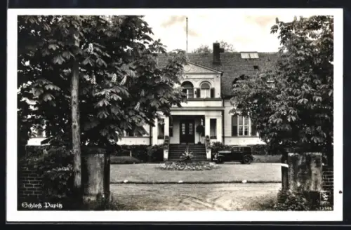 AK Kolkwitz, Schloss Papitz, Automobil