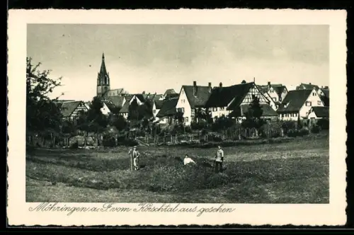 AK Möhringen /a. F., Vom Kirchthal aus gesehen