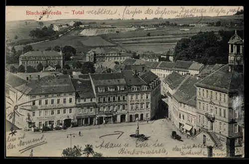 AK Bischofswerda, Totalansicht