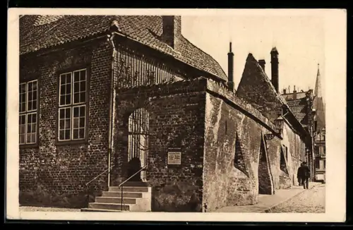 AK Lübeck, Altes Patrizierhaus an der Parade