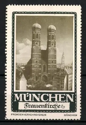 Reklamemarke München, Frauenkirche, Türme der Frauenkirche