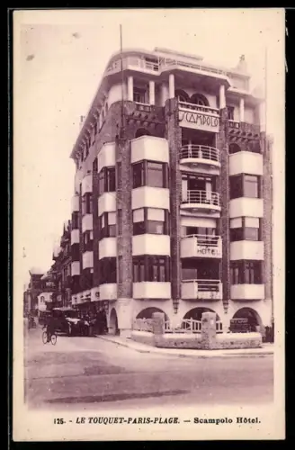 AK Le Touquet-Paris, Plage, Scampolo Hôtel