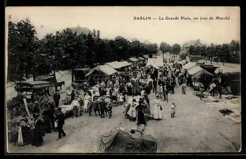 AK Barlin, La Grande Place, un jour de Marché