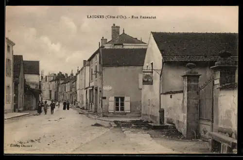 AK Laignes /Côte-d`Or, Rue Renaudot