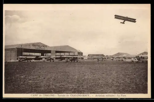 AK Châlons /Bouy, Terrain de Châlons-Bouy, Aviation militaire, La Piste