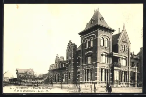 AK Jeumont, Rues de Maubeuge et de la Boulonnerie