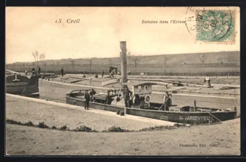 AK Creil, Bateaux dans l`Écluse
