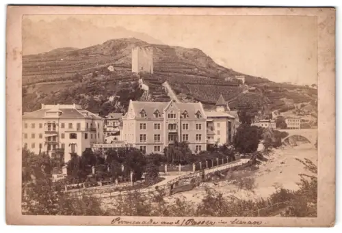 Fotografie Peter Moosbrugger, Meran, Ansicht Meran, Hotel Deutsches Haus am Fluss