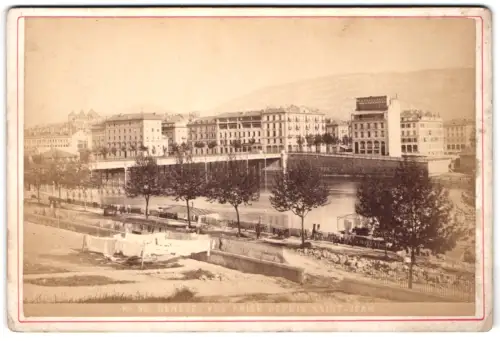 Fotografie unbekannter Fotograf, Ansicht Genève, Vue prise depuis Saint-Jean