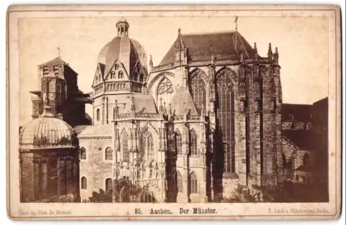 Fotografie E. Linde`s Kunstverlag, Berlin, Ansicht Aachen, Der Münster