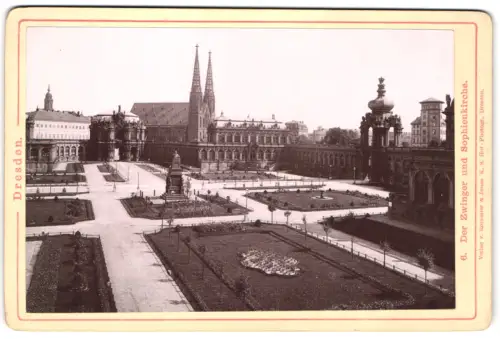 Fotografie Römmler & Jonas, Dresden, Ansicht Dresden, Der Zwinger und Sophienkirche
