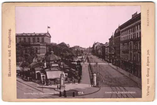 Fotografie Georg Alpers jun., Hannover, Ansicht Hannover, Cafe Kröpke in der Georgstrasse