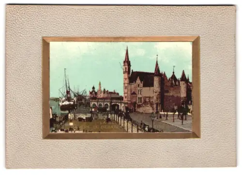 Fotografie unbekannter Fotograf, Ansicht Anvers, Le Débarcadère et le Steen