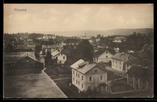 AK Filipstadt, Totalansicht aus der Vogelschau
