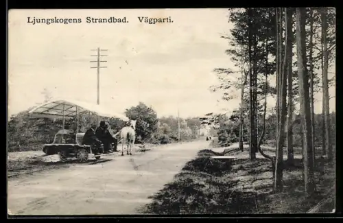 AK Ljungskogen, Ljungskogens Strandbad, Vägparti