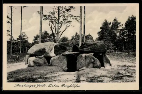 AK Lüneburger Heide, Sieben Steinhäuser, Hünengräber, Stätte vorgeschichtlichen Totenkults