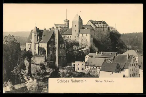 AK Hohnstein, Schloss, Aussenansicht