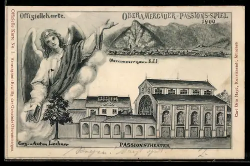 AK Oberamergauer Passionspiel 1900, Passionstheater