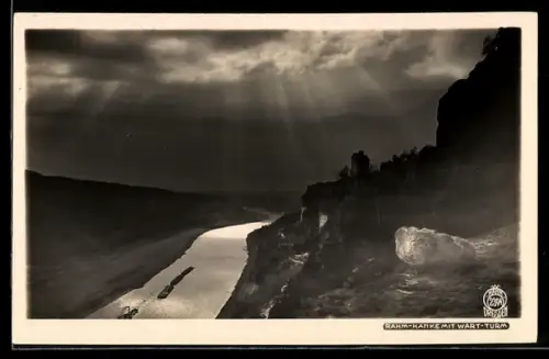Foto-AK Walter Hahn, Dresden, Nr. 2394: Ansicht Rahm-Hanke mit Wart-Turm
