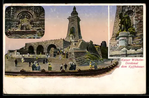 AK Kyffhäuser, Kaiser Wilhelm-Denkmal auf dem Kyffhäuser