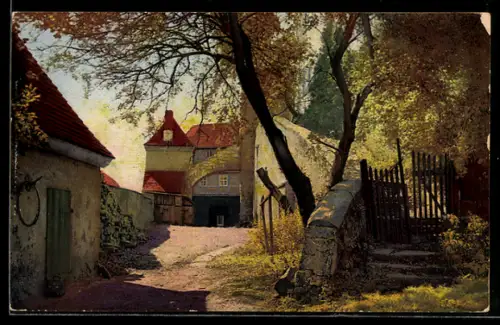 Künstler-AK Photochromie Nr. 4169: Dorfidyll