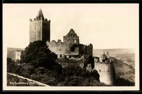 AK Saaleck, Partie bei der Ruine der Rudelsburg