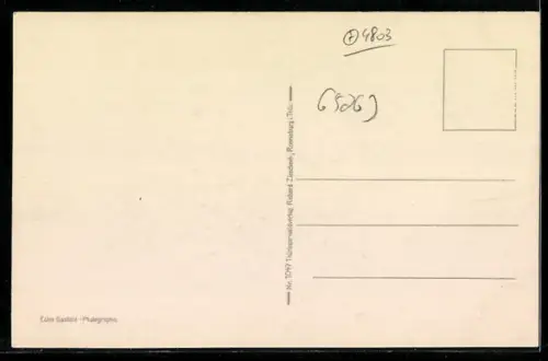 AK Saaleck, Partie bei der Ruine der Rudelsburg