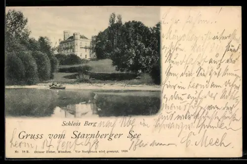 AK Berg / Starnberger See, Schloss Berg