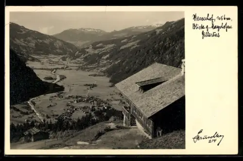 Foto-AK Hans Hruschka Nr. 214: Wiesenhof mit Blick auf Mayrhofen, Zillertal