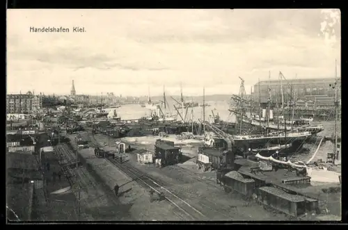 AK Kiel, Handelshafen, Gesamtansicht