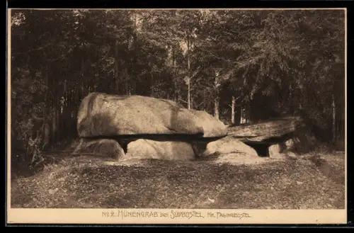 AK Südbostel /Fallingbostel, Hünengrab Nr. 2