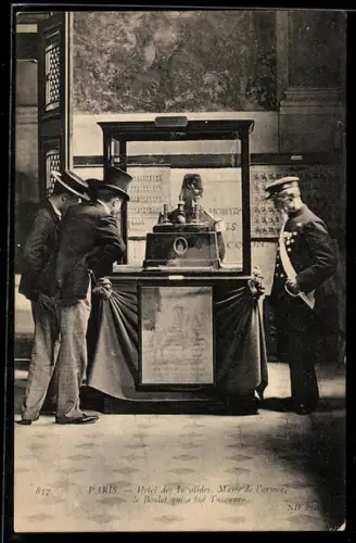 AK Paris, Hotel des Invalides, Musée de l`armée, le Boulet qui a tué Turenne
