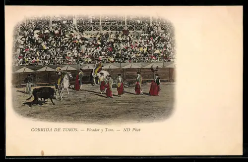 AK Corrida de Toros, Picador y Toro, Stierkampf
