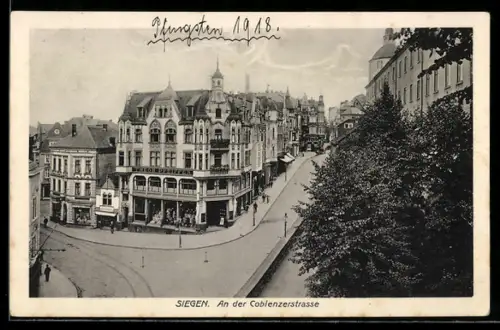 AK Siegen, an der Coblenzerstrasse