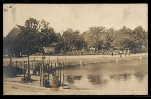Foto-AK Schönberg /Holstein, Uferpartie