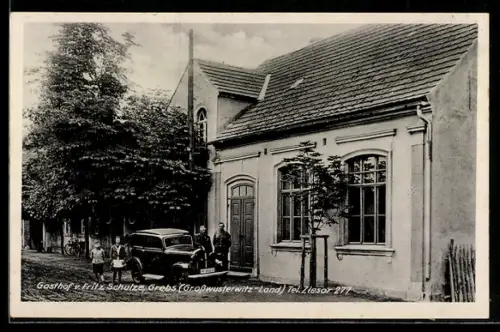 AK Grebs /Grosswusterwitz-Land, Gasthof von Fritz Schulze