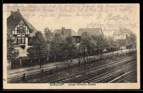 AK Borsdorf, Kaiser Wilhelm-Strasse