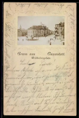 AK Cannstatt, Blick auf den Wilhelmsplatz